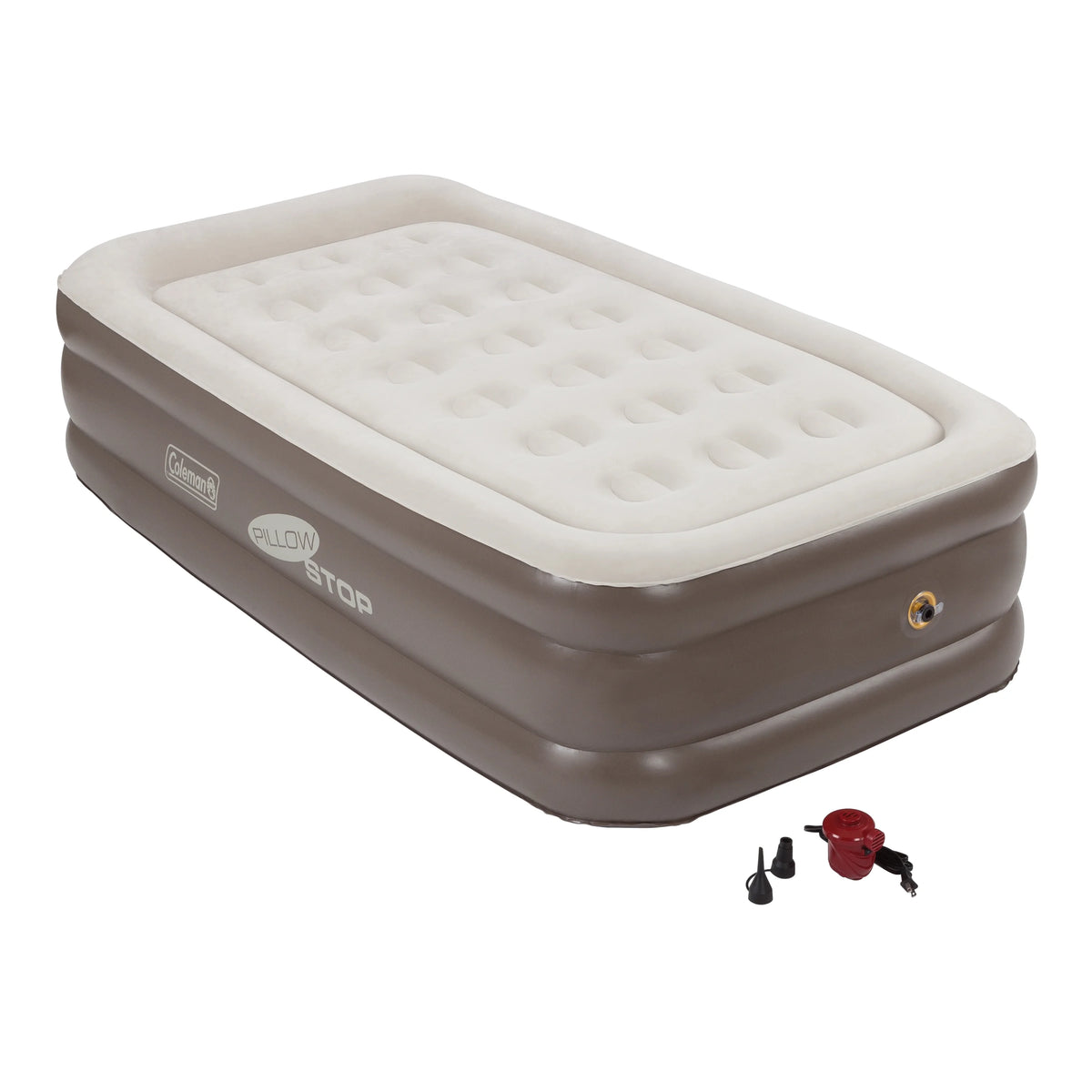 Twin SupportRest Plus Double-High Airbed with Pump, Gray O462