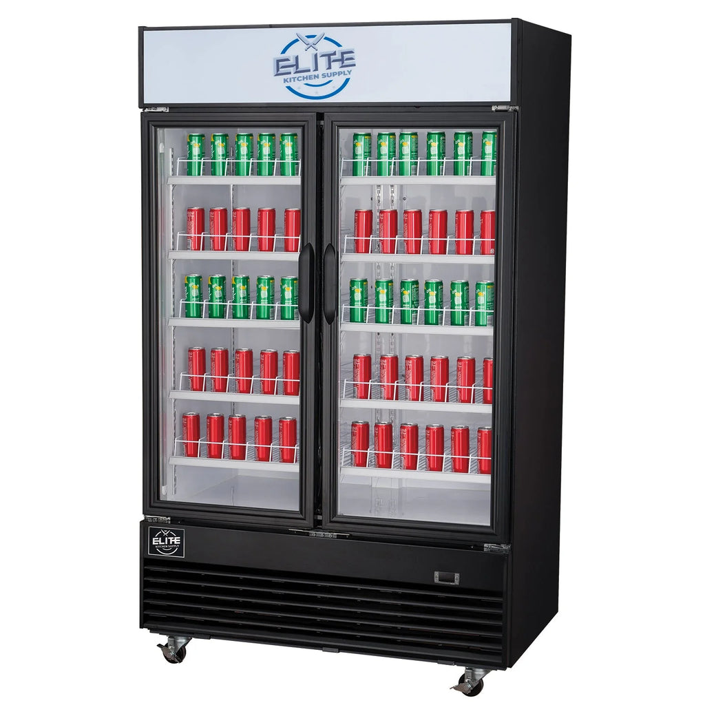47 in. Two Glass Door Upright Merchandiser Refrigerator 34.4 Cu. Ft. J9122