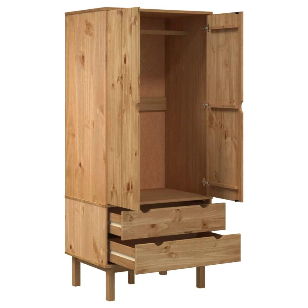 Solid Wood Pine Wardrobe U337