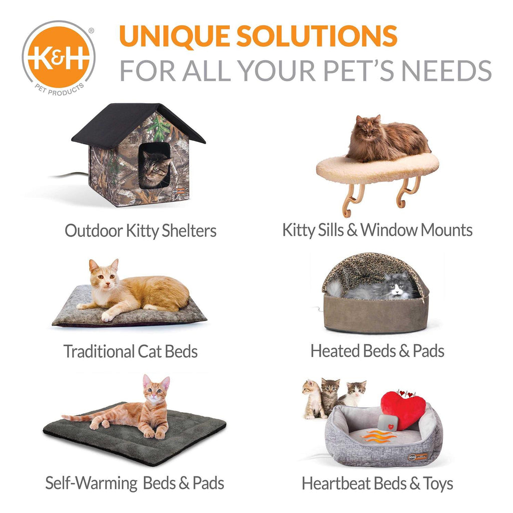 Self-Warming Hooded Kitty Bed O9212