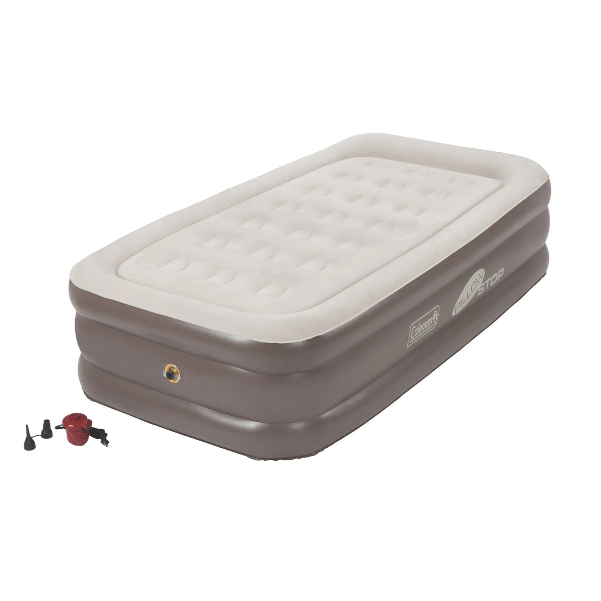 Twin SupportRest Plus Double-High Airbed with Pump, Gray O462
