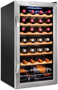 28 Bottle Compressor Wine Cooler Refrigerator with Lock N4522