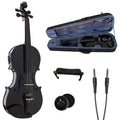 Metallic Black 4/4 Acoustic Electric Violin G89386