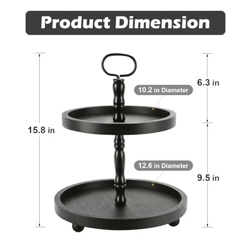 Halloween Decorations and Wooden Two Tiered Tray Stand M165601