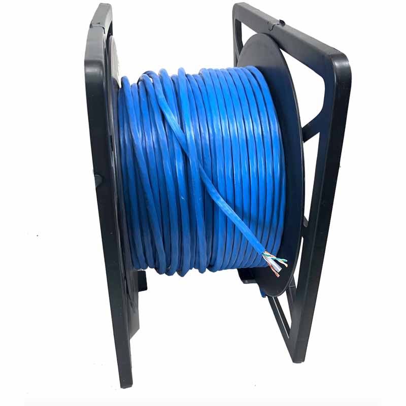 500ft Solid Shielded Cat6 Bulk Ethernet Cable Blue O471063