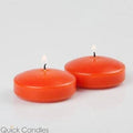 Floating Candles 3 inch Orange Set of 72 Q762