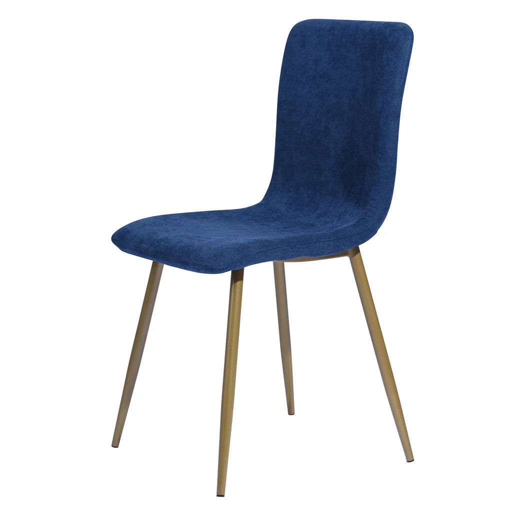 Navy Blue Velvet Dining Chairs Set of 4 J1965