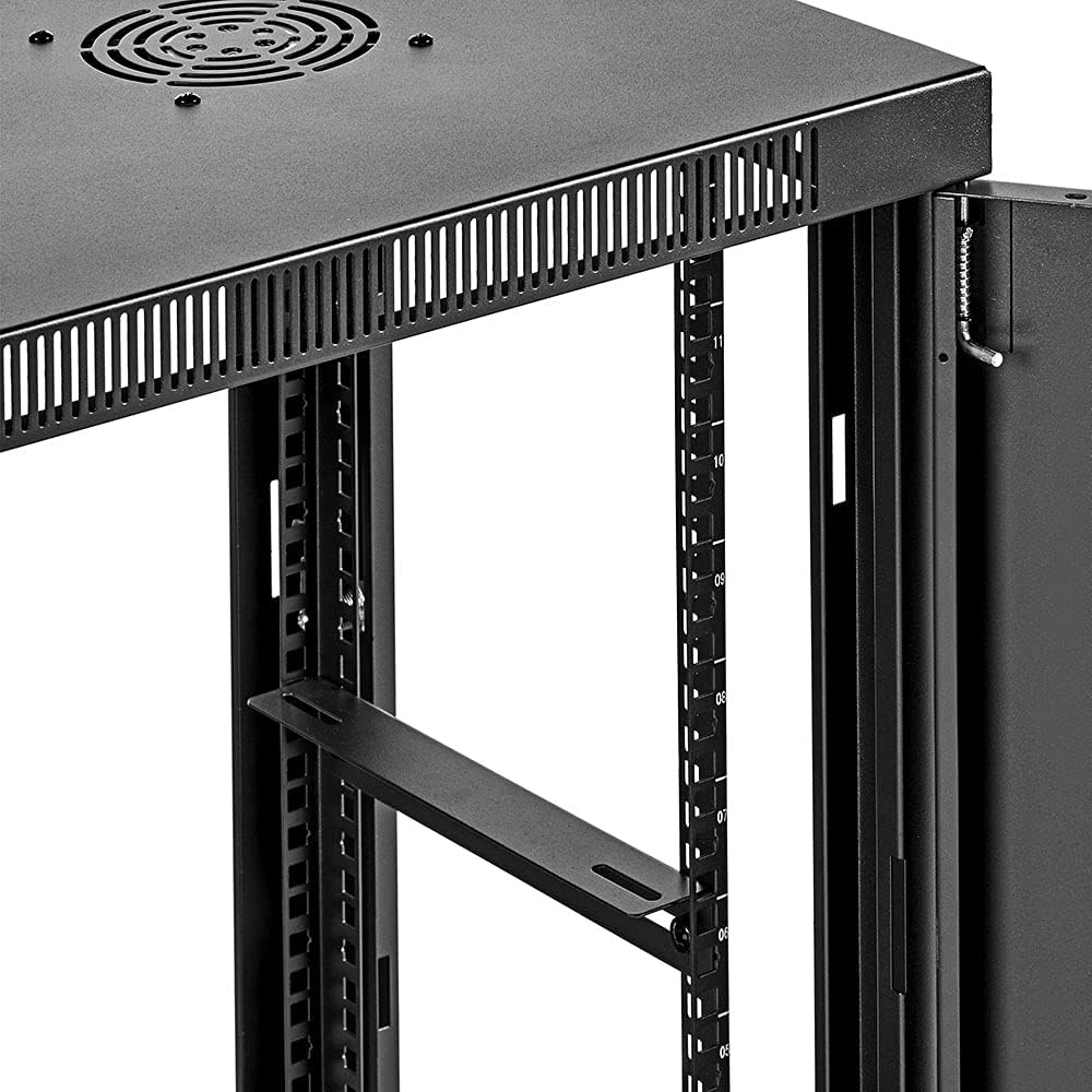 9U Wall-Mount Network Cabinet Enclosure with Glass Front Door H234516