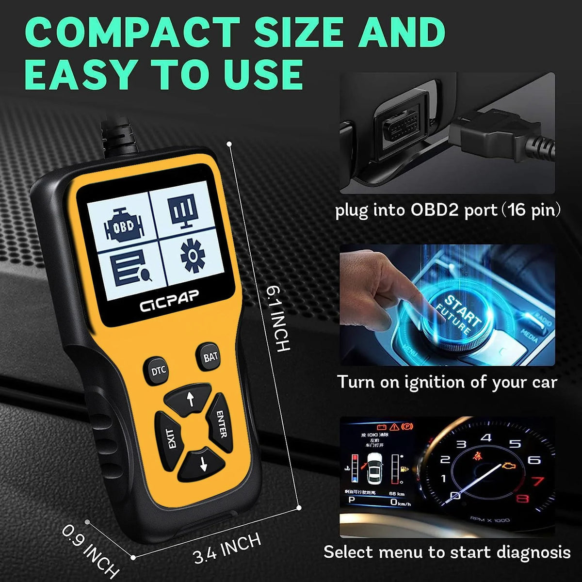 OBD2 Scanner Car Code Reader Diagnostic Tool X9226