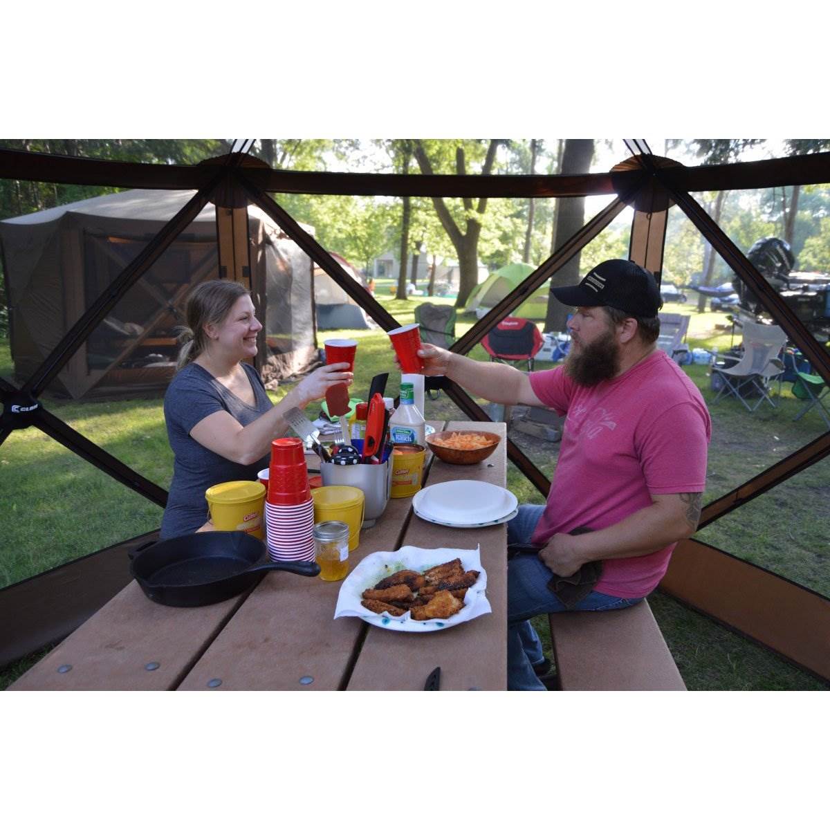 Portable Gazebo with Wind and Sun Panels, Rain Fly R271255