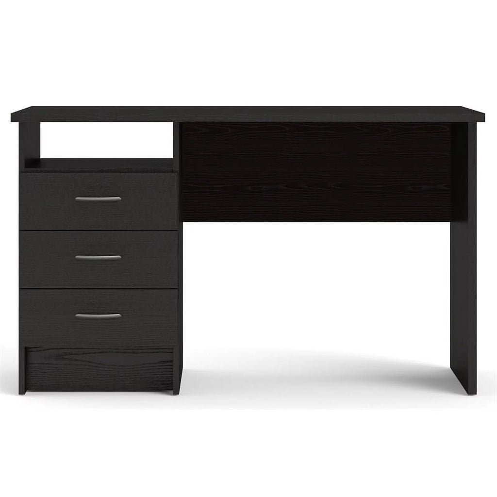Black 3 Drawer Engineered Wood Desk Y924