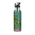 Dinosaur Green Stainless Steel Insulated Water Bottle with Straw Lid I911050