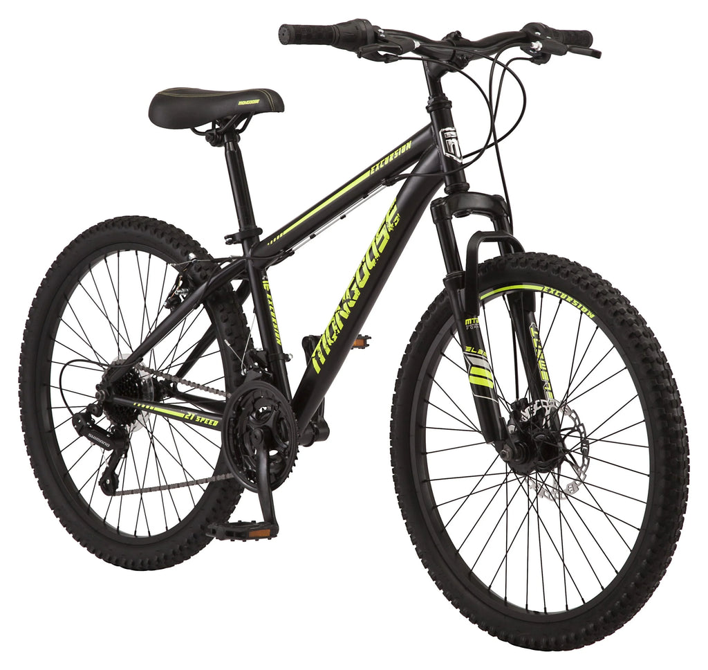 24-in. Mountain Bike, Black and Yellow, 21 Speeds M703870
