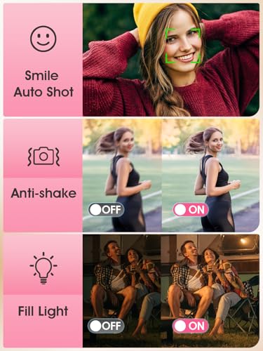 4K 48MP Compact Point and Shoot Digital Camera with 32GB Card G902407