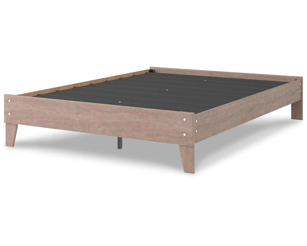 Queen Platform Bed Gray Q2584