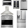 36 Gas Range, Range Hood, Refrigerator, Dishwasher, Microwave and Wine Cooler B8963