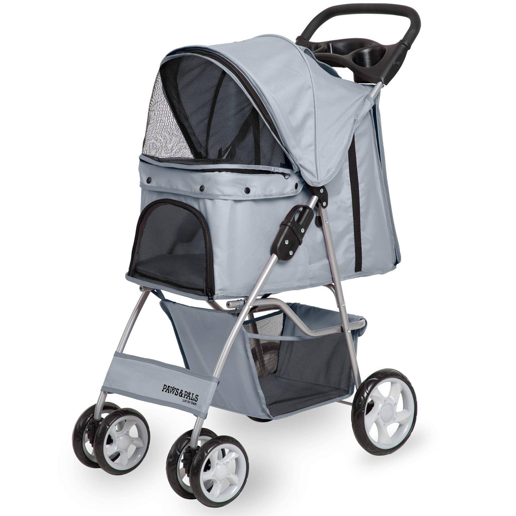 Gray 4 Wheeler Pet Stroller Y635241