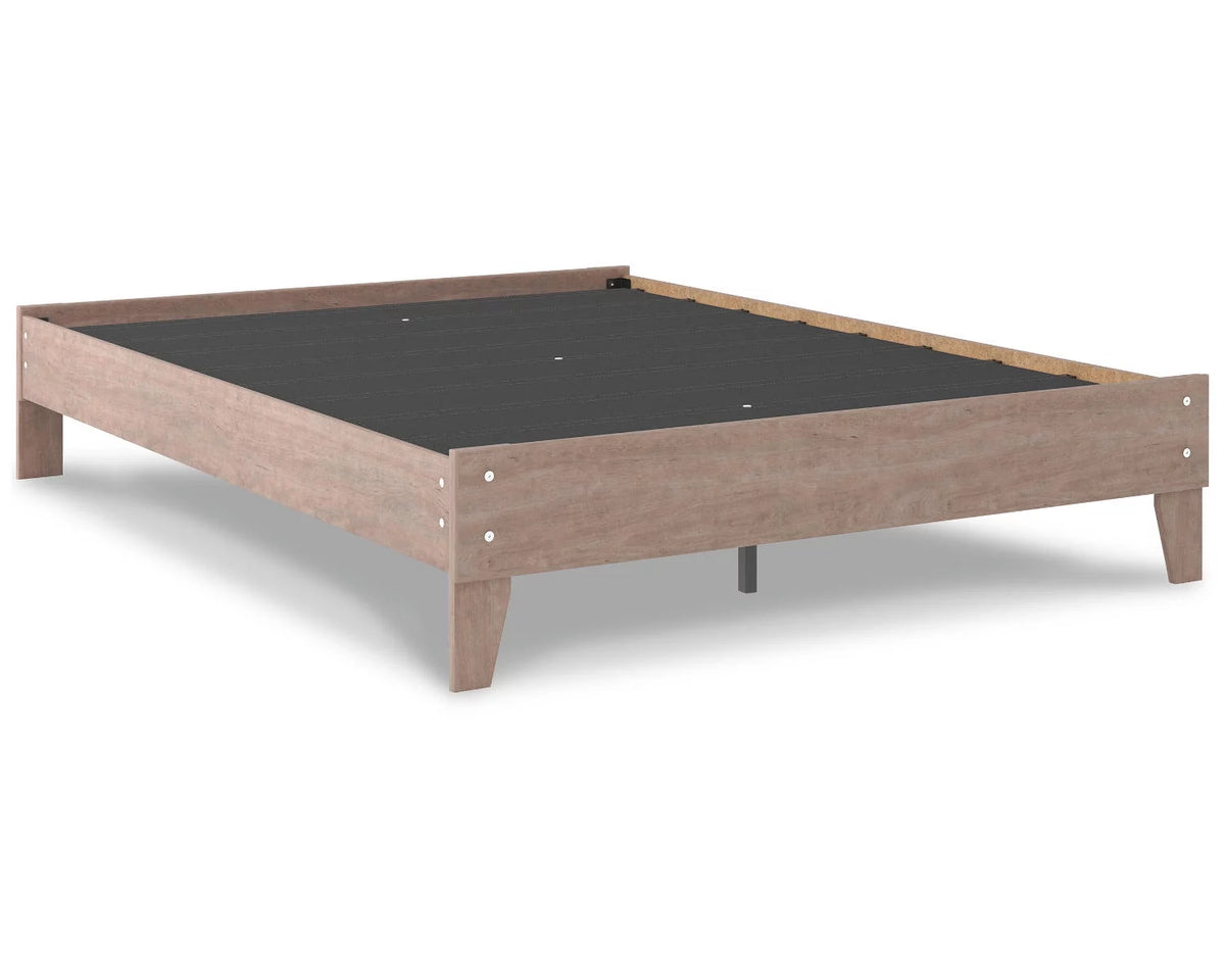 Queen Platform Bed Gray Q2584