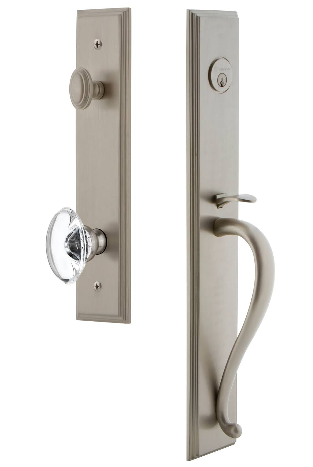 Satin Nickel Knob P155