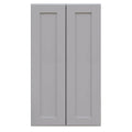 Double Door Wall Cabinet with Dove Gray D848