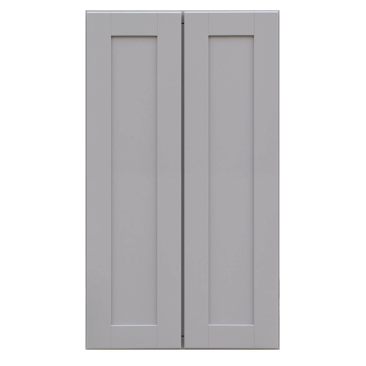 Double Door Wall Cabinet with Dove Gray D848