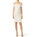 Ivory Lace Cocktail Sheath Dress M14047