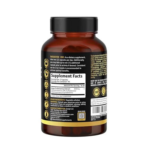 90 Capsules Turkesterone Supplement U637