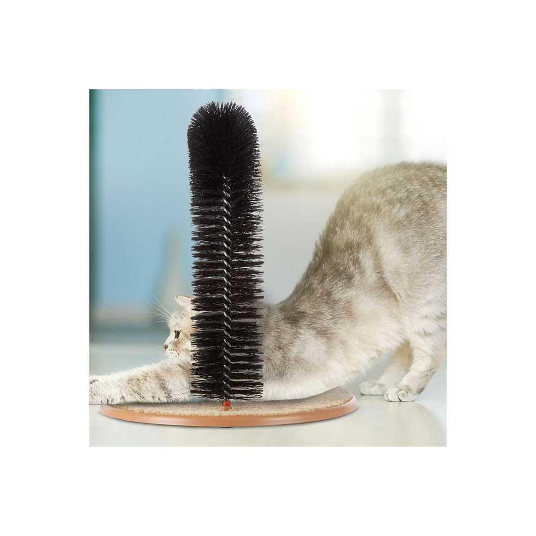 Self-Grooming Cat Arch with Bristle Ring Q707