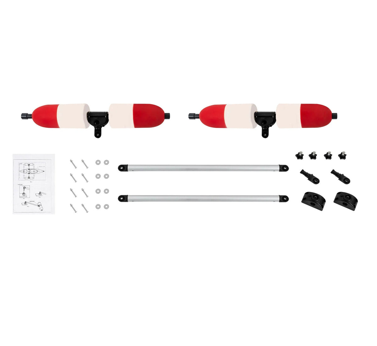 Kayak Canoe PVC Aluminum Stabilizer System Outrigger Arms Fishing Kit K566