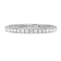 0.57 ct Round Cut Natural Diamond SI1-SI2 J-K Solid 14K White Gold Stackable Ring O1537