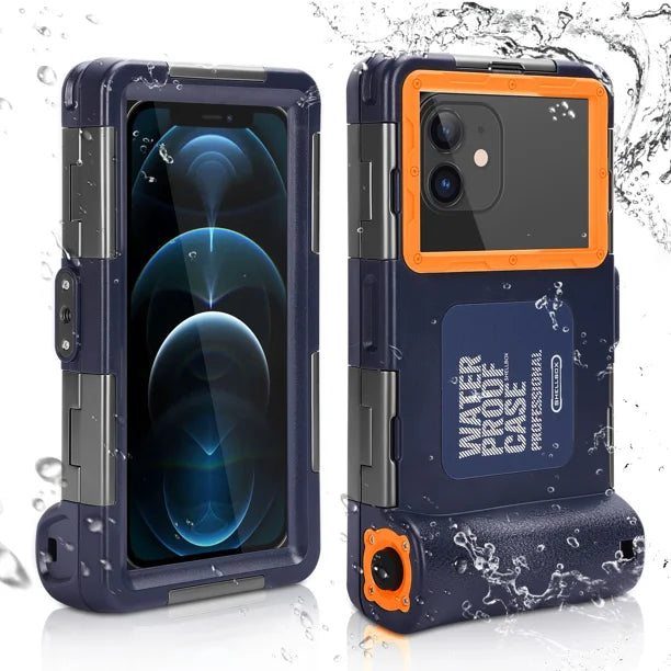 Waterproof Protective Case for Phones Up to 6.9 Inch with Lanyard A512