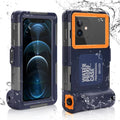 Waterproof Protective Case for Phones Up to 6.9 Inch with Lanyard A512