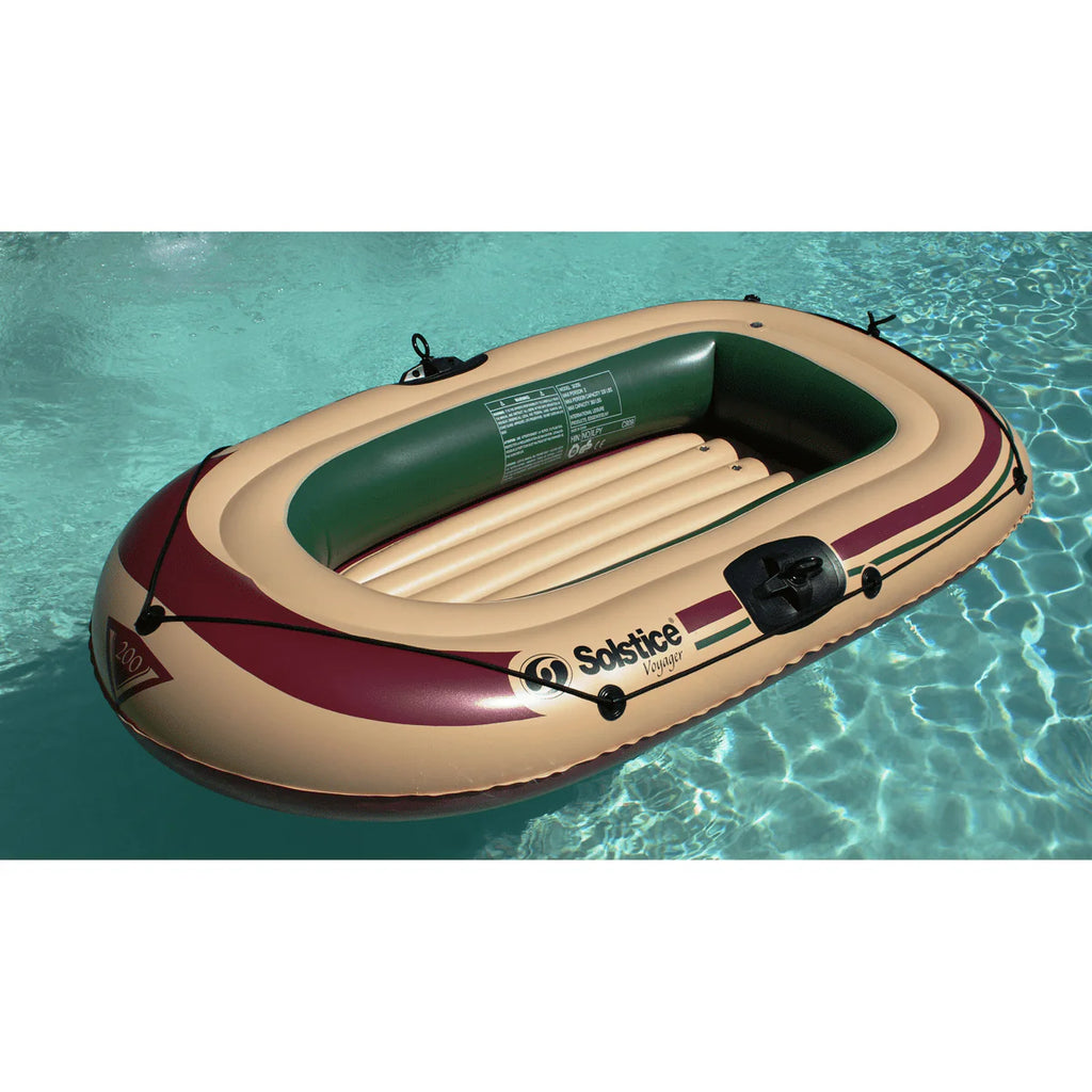 3-Person Inflatable Fishing Boat Kit with Oars and Pump F6928