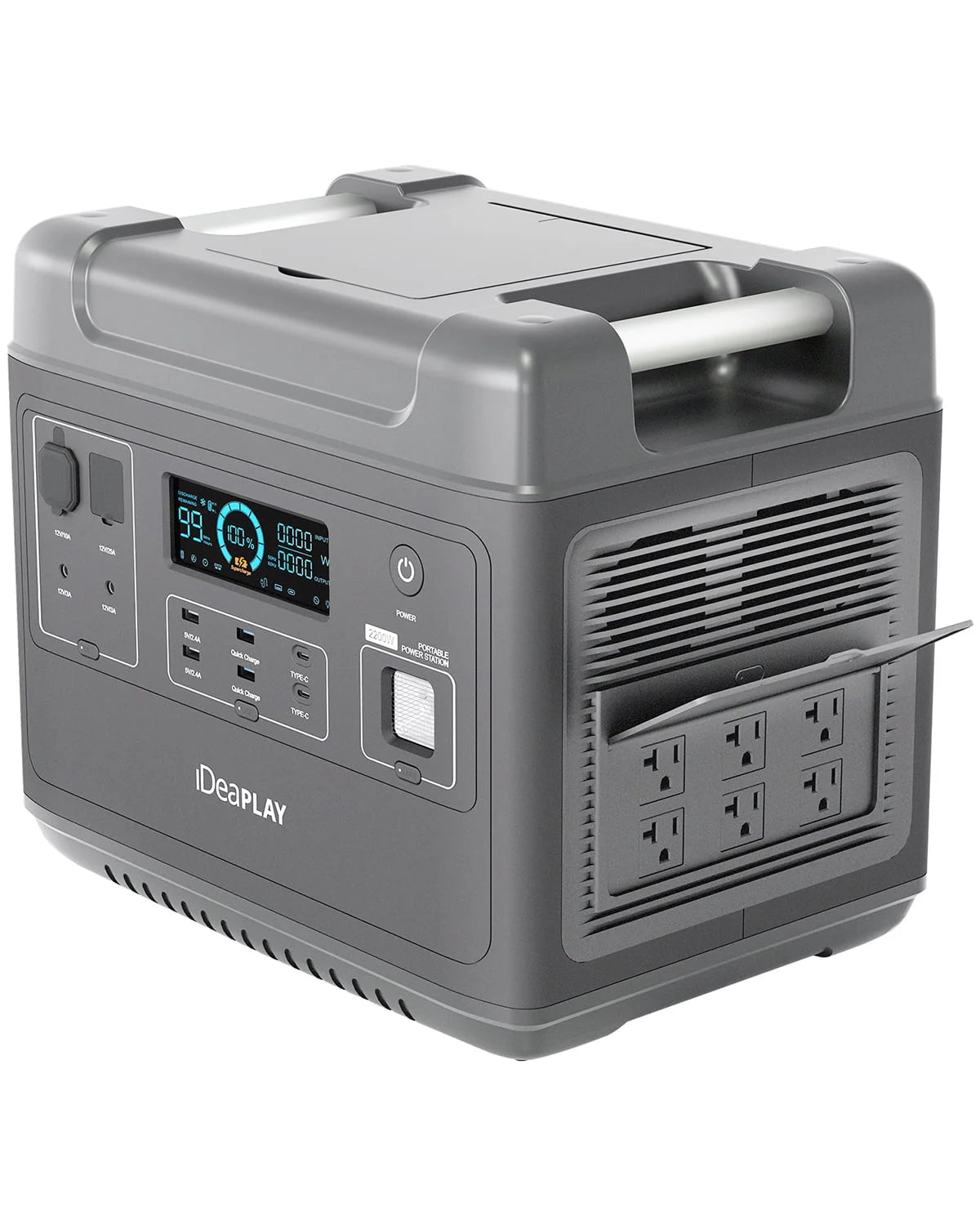 Portable Power Station 2000Wh LiFePO4 Solar Generator R743