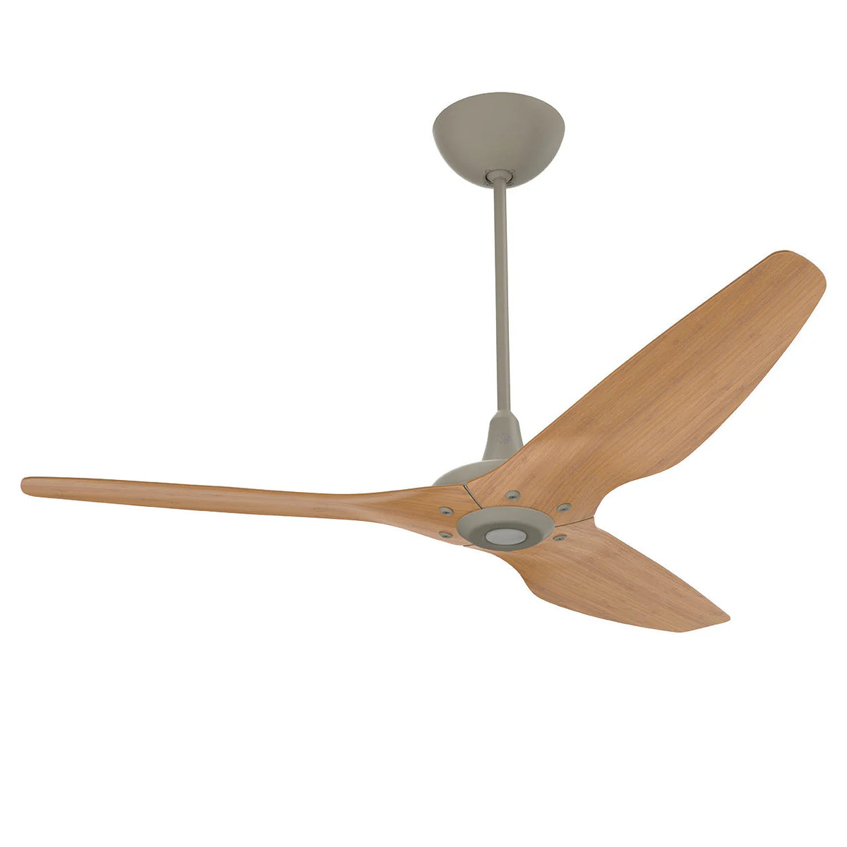 60 Ceiling Fan with Cocoa Bamboo Blades and Satin Nickel Finish F15019