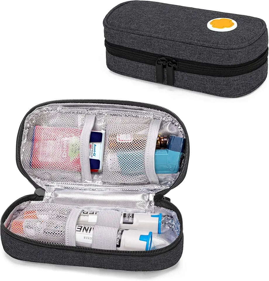 Black Portable Medicine Carrying Case I195