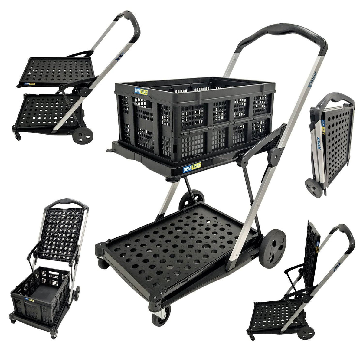 Folding Cart with Storage Basket A436