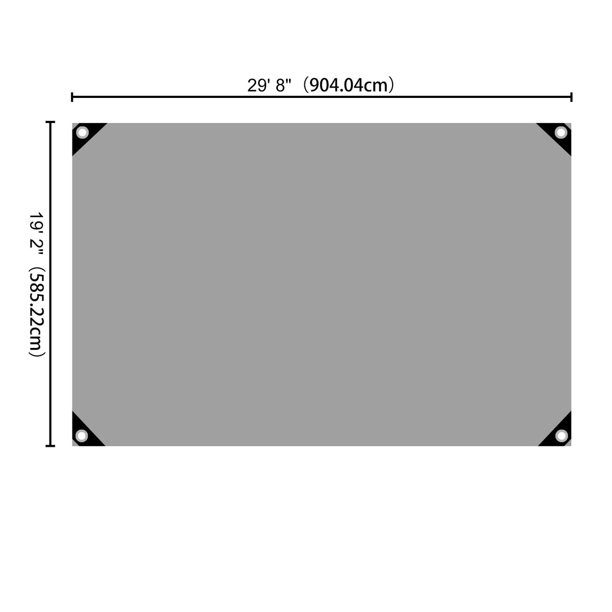 20x30' 14 Mil Heavy Duty Reinforced Poly Tarp Waterproof Cover R418