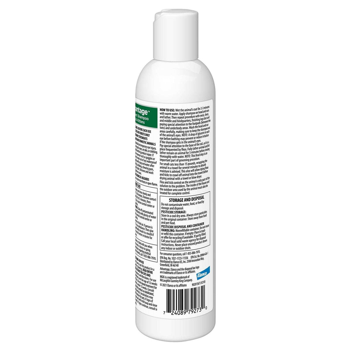 Flea & Tick Treatment Shampoo for Cats & Kittens C390