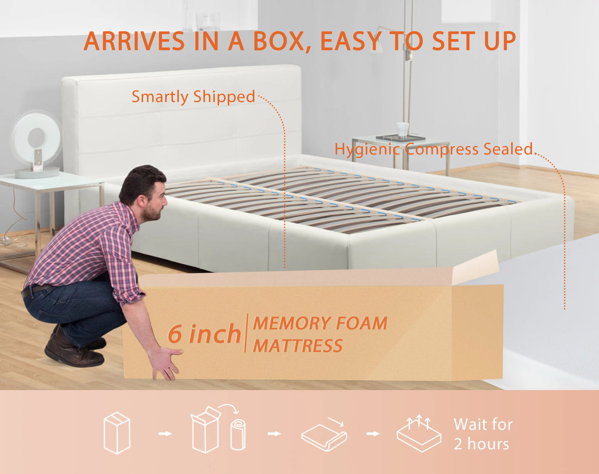 Twin 6 Inch Gel Memory Foam Mattress O226
