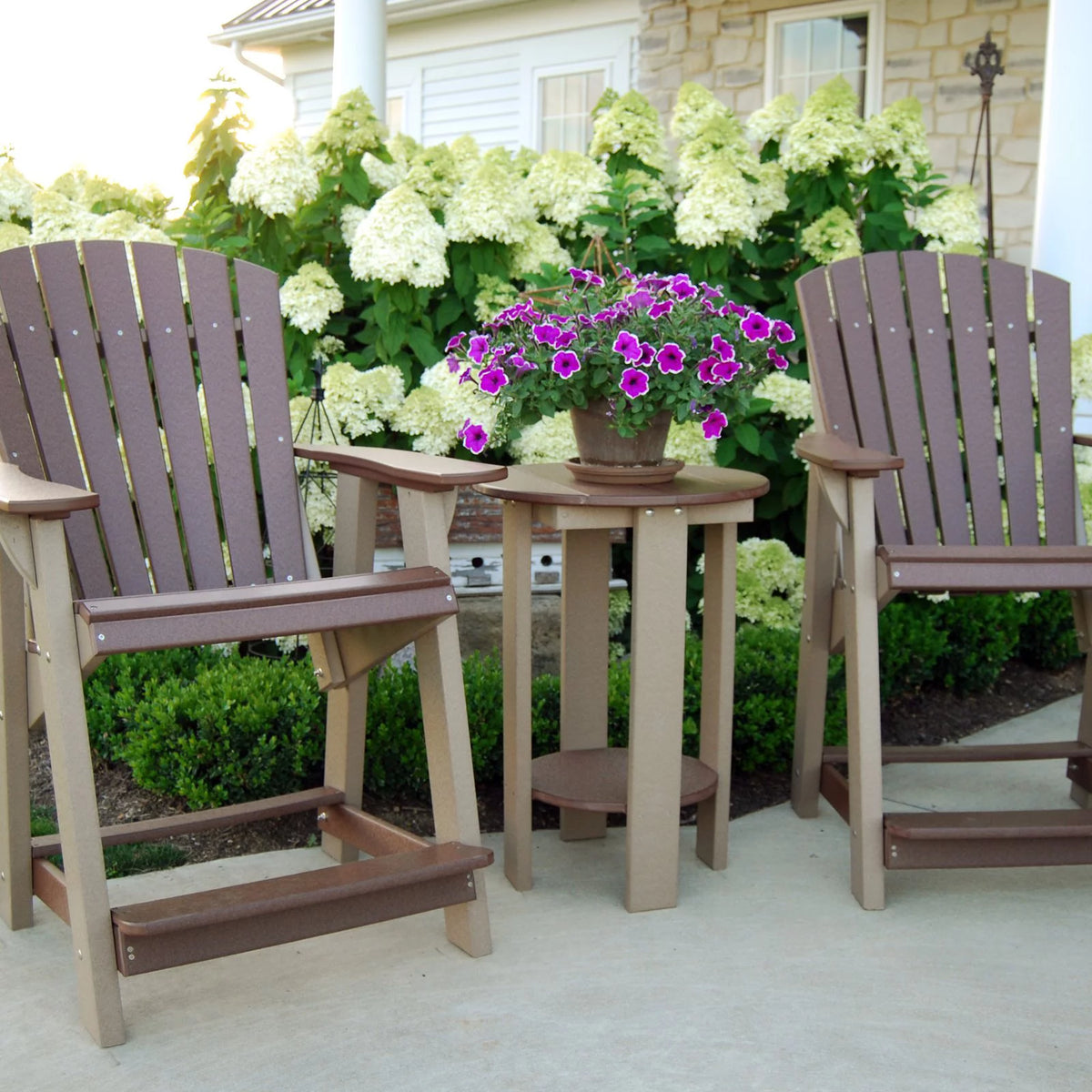 Recycled Plastic Round Balcony Table F45584