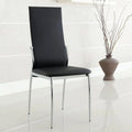 Black Tempered Glass 7pcs Dining Room Set W757848