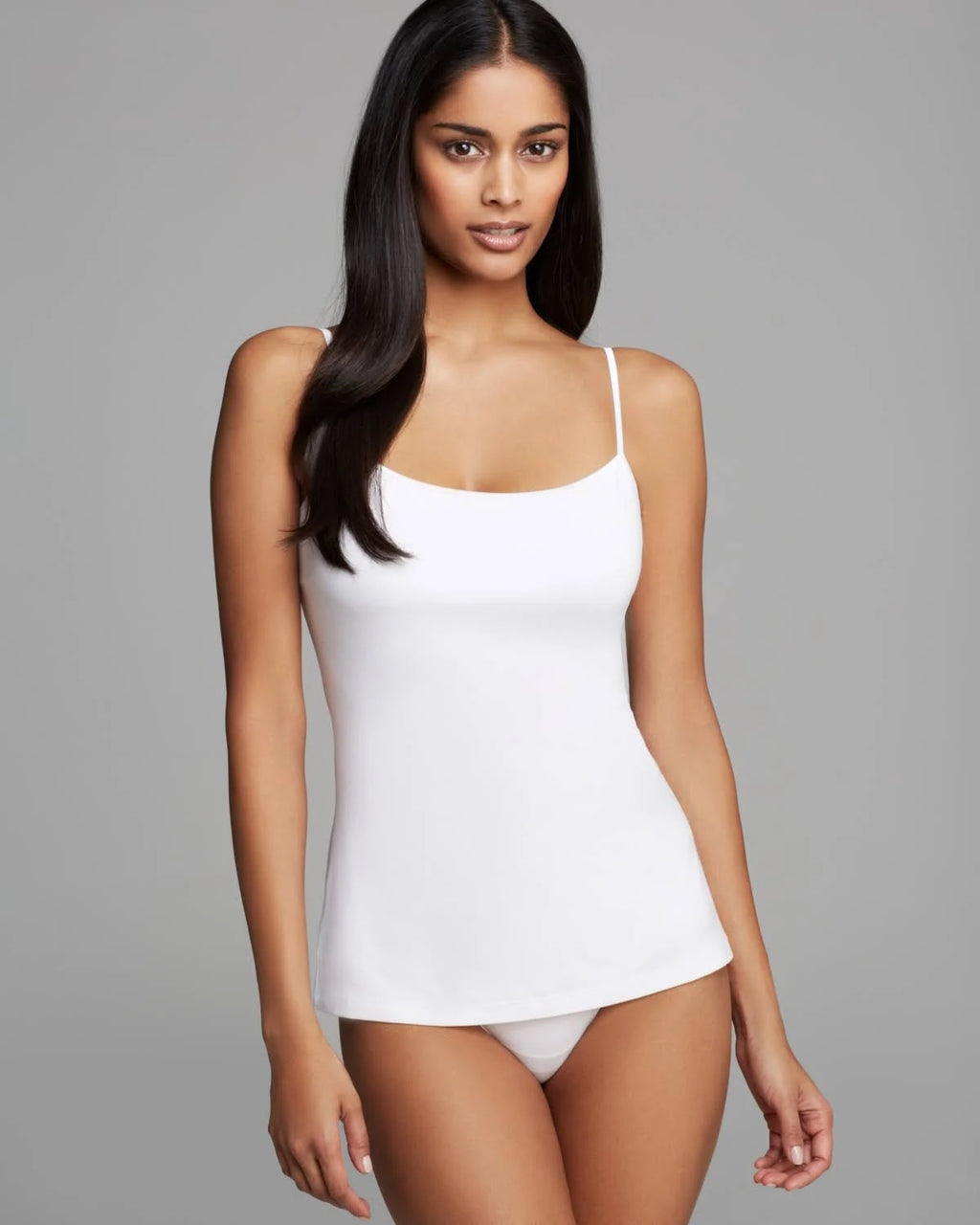 White Long Camisole A16258