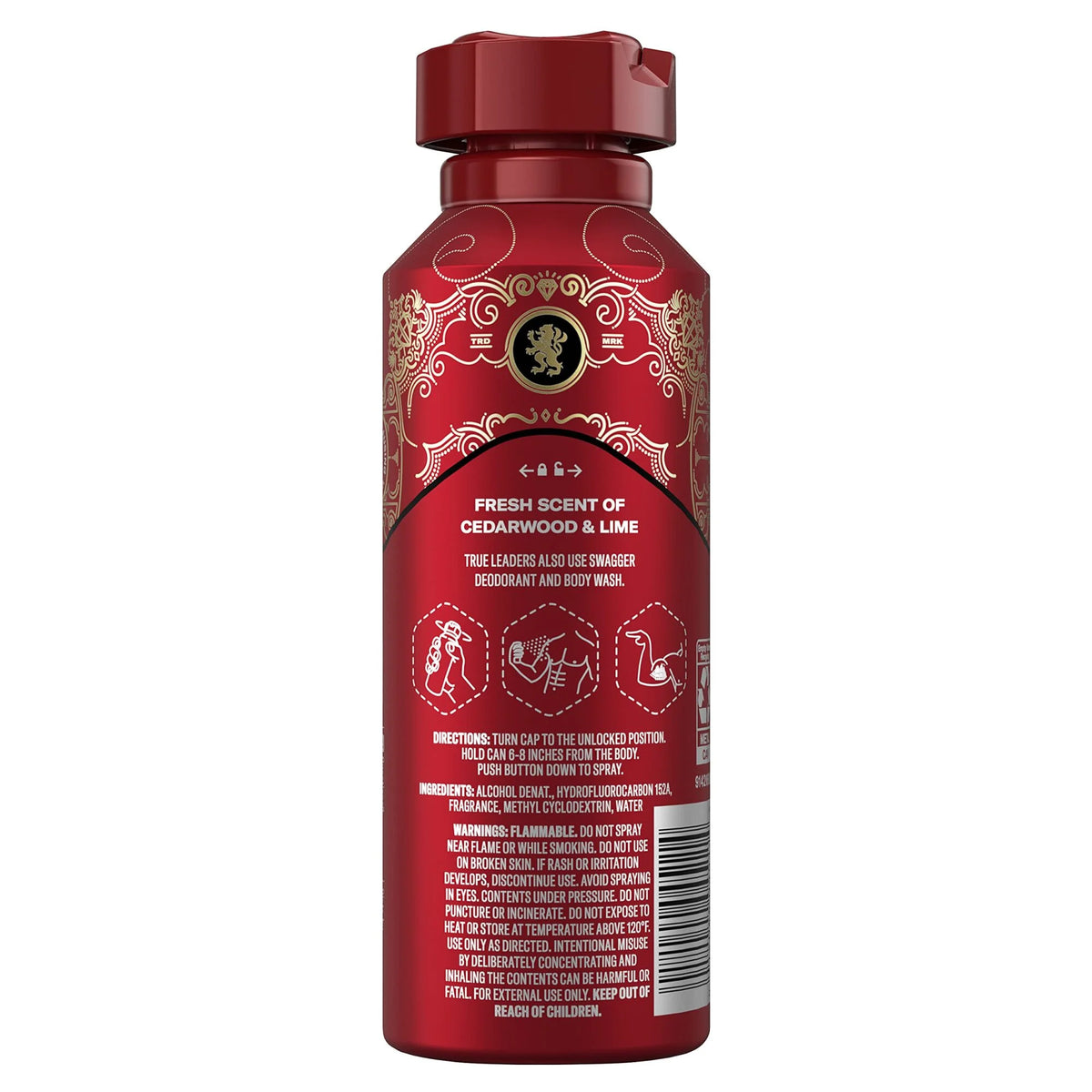 Aluminum Free Body Spray Pack of 4 J3417