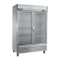 Double Door Glass Reach-In Refrigerator G972
