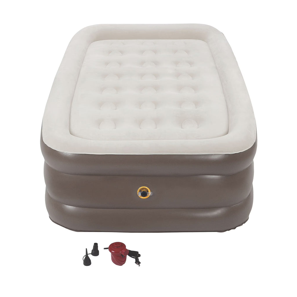 Twin SupportRest Plus Double-High Airbed with Pump, Gray O462