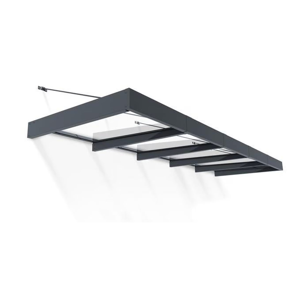 15 x 5 ft. Gray Awning C3950