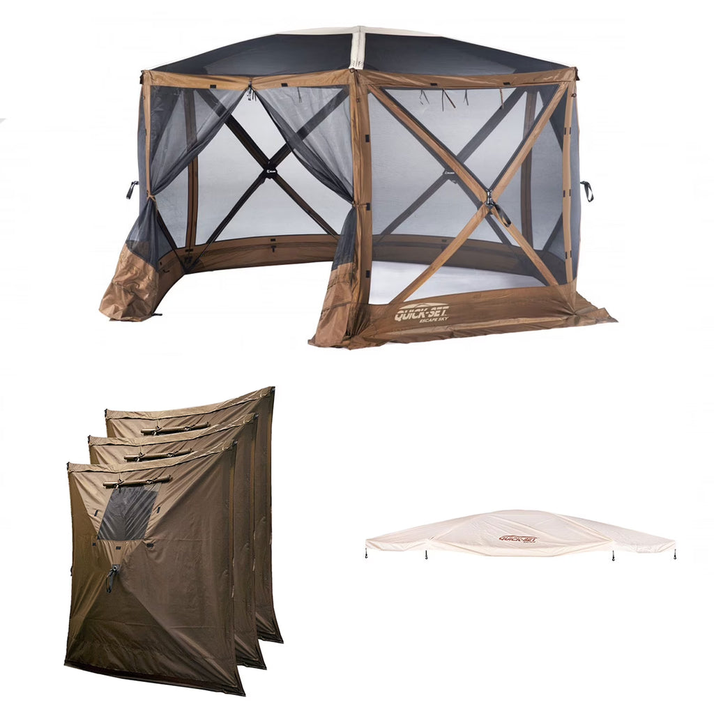 Portable Gazebo with Wind and Sun Panels, Rain Fly R271255