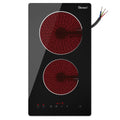2 Burner Electric Cooktop, 12 Inch Ceramic Cooktop, 3000W O24759