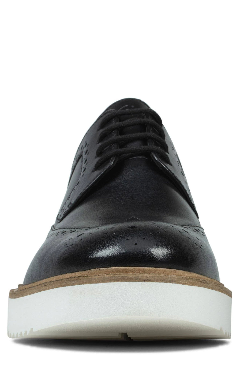 Black Leather Men's Shoes Y605